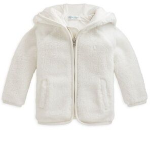 Ralph Lauren White Fleece Jacket, 9M